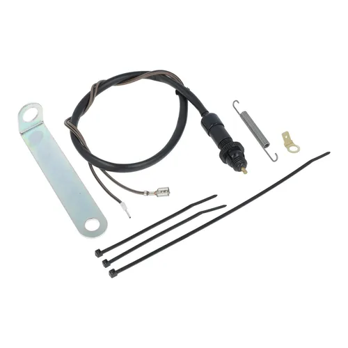 Set Bremslichtschalter mit Befestigungswinkel, schwarz + Kleinteile - für KR51/2