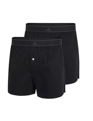 adidas Sportswear Boxer Active Woven (2-St) - Herrenunterhosen aus 100% Baumwolle, bequem und atmungsaktiv für optimalen Tragekomfort im Alltag.