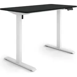 ESMART ETX-121WB Elektrisch höhenverstellbarer Steh-Sitz-Schreibtisch 120 x 60 cm Schwarz - Der ESMART Steh-Sitz-Schreibtisch ist stufenlos höhenverstellbar von 73,5 bis 123,5 cm und bietet dank leisen Motoren höchsten Komfort. Mit 3 Speicherplätzen für individuelle Höhen und Aktivitätserinnerung fördert er eine ergonomische Arbeitsweise.