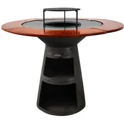 Purline Holzkohlegrill Schwarz – 121x105 cm