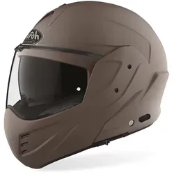 Airoh Mathisse Color Klapphelm, braun, Größe XS - Motorradhelm mit Ratschen-Verschluss und optimaler Belüftung für besten Komfort und Sicherheit beim Fahren.