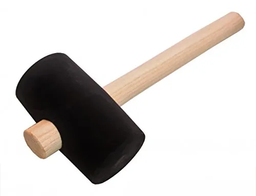 Gummihammer 75 mm Schonhammer Pflasterhammer Pflaster Stein Hammer aus Gummi zäh