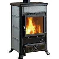 La Nordica Kaminofen ROSELLA R1 - 8,8 kW mit Stahl/Naturstein - Kaminöfen, eleganter Stahl-Naturstein-Kaminofen mit 8,8 kW Leistung für effiziente Wärme und gemütliche Atmosphäre in Ihrem Zuhause.