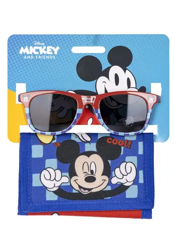 Disney Mickey Mouse Kinder Set mit Sonnenbrille & Portemonnaie stylisch & praktisch