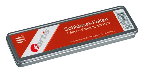 Fortis Schlüsselfeilen-Satz 100 mm H2 Metallbox