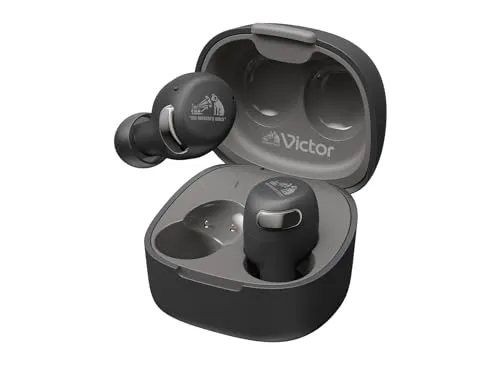 JVC HA-A30T2-B - True Wireless Earbuds mit Noise Cancelling - Kopfhörer mit leichtem Design und beeindruckendem Noise Cancelling für ein perfektes Hörerlebnis. Ideal für Musikliebhaber und Home Office durch Multi-Point-Verbindung und komfortable Ohrstöpsel.