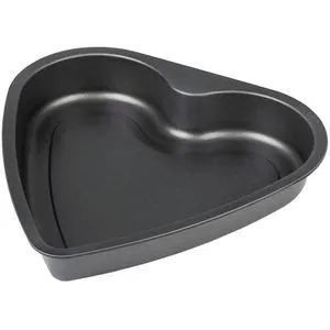 chg Backform Easy Oven, Herz-Backform, aus Stahl, 26 x 25,5 x 4 cm, anthrazit, antihaftbeschichtet