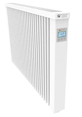 AeroFlow Elektroheizung MIDI 1950 mit FlexiSmart-Displayregler - Effiziente Elektroheizung mit 1950 Watt für Räume bis 35 m². Schnelle Aufheizphase und lange Wärmespeicherung dank Schamottspeicherkern. Ideal für verschiedene Wohnräume, einfache Montage und vielfältige Steuerungsmöglichkeiten.