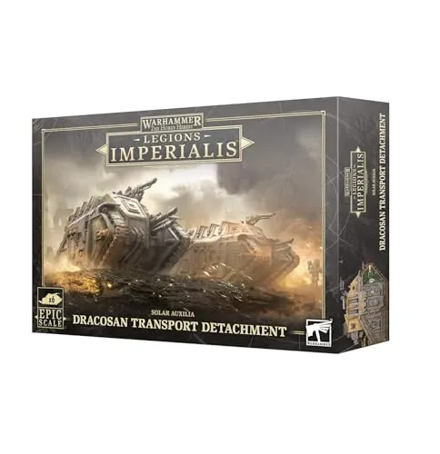Games Workshop Dracosan Transport Detachment Modellbausatz - Gesellschaftsspiel: Baue 6 Dracosan Transportpanzer der Solar Auxilia für Legions Imperialis – hochwertiger Kunststoff, unbemalt und ideal für Sammler und Hobbyisten.
