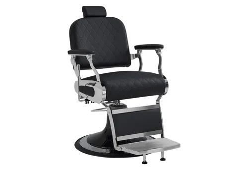 Barberpub Friseurstuhl 3855 mit Kopfstütze – Höhenverstellbar & Drehbar - Klassischer Friseurstuhl für Salon und Zuhause, höhenverstellbar und drehbar. Ideal für alle Bodenarten, pflegeleicht mit Kunstlederbezug.