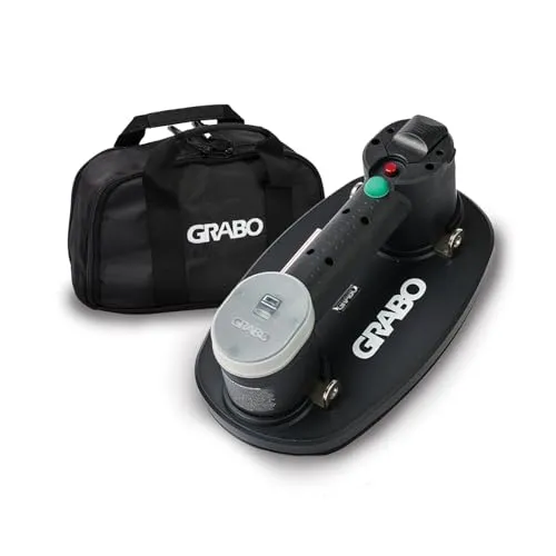NEMO GRABO PLUS – Tragbarer Akku-Vakuum-Saugheber - Saugnäpfe für Materialtransport – Maximale Hebekapazität von 120 kg, ideal für Fliesen, Glas und Möbel. Ergonomisches Design mit langer Batterielaufzeit für effizientes Arbeiten.