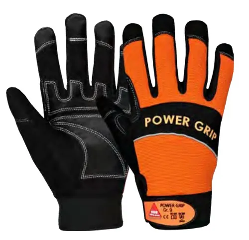 POWER GRIP Handschuhe schwarz/orange Gr9    0223 5209