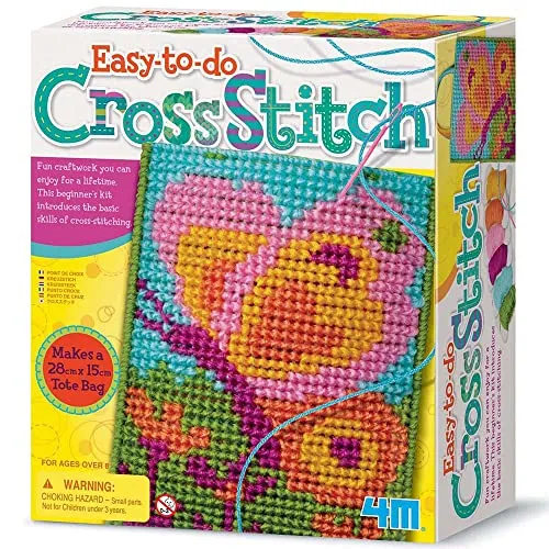 4M 68547 - Easy to Do Cross Stitch, Lernspielzeug
