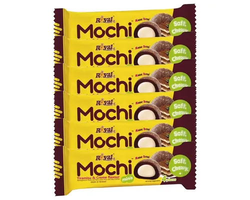 Royal Family Kuchen, Royal Family Mochi Tiramisu Snack Riegel Soft Chewy 40g 6er Pack