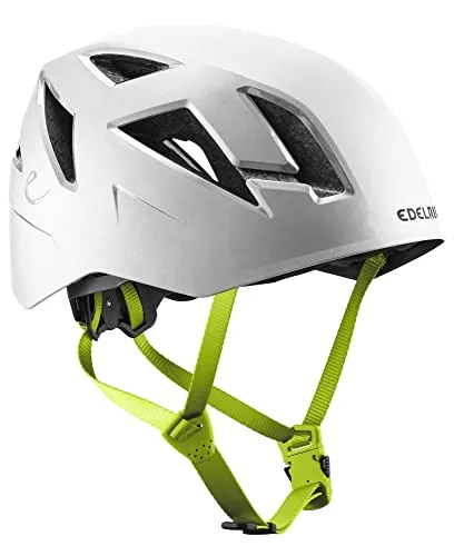 Edelrid Zodiac II Snow Helm (55-61) - Kletterhelm für Zustieg, Klettersteig und Bergsteigen. Leicht, stabil und mit großem Belüftungssystem für kühlen Kopf. Individuell anpassbar mit Wing Fit-System und einklappbarem Kopfband.