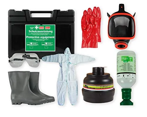 Gefahrgutkoffer 73 SN-VM B420xH305xT155ca.mm schwarz WITTE PLUSGUIDE - Arbeits- & Schutzkleidung: Komplettset mit Panorama-Vollmaske, Kombinationsfilter und Schutzausrüstung – optimaler Schutz bei Gefahrstoffen.