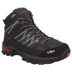CMP Rigel Mid Trekking Shoes Waterproof - Knöchelhohe Wanderschuhe EU 46 - Wasserdichte Wanderschuhe in Schwarz, ideal für Outdoor-Aktivitäten. Mit griffiger Sohle und DWR-imprägniertem Material für optimalen Schutz.