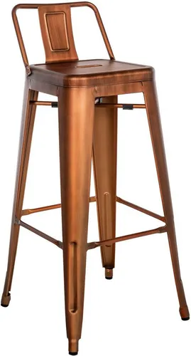 furnicato Barhocker Mason 96x44x43 cm kupfer – Stilvoller Barstuhl für Gastronomie und Zuhause