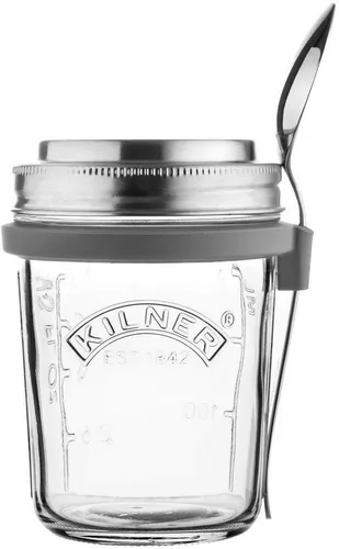 KILNER Frühstücks-Set mit Deckel und Löffel von KILNER