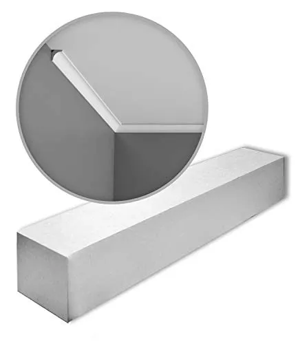 Orac Decor CX133 AXXENT Zierleisten - 10 Stuckleisten im Set - Set mit 10 eleganten Zierleisten aus robustem Kunststoff, ideal für kreative Raumgestaltungen. Luftfeuchtigkeitsbeständig und einfach zu verarbeiten. Perfekt für individuelle Akzente in jedem Raum.