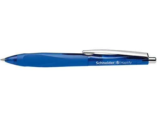 Schneider® Haptify blau Kugelschreiber mit ViscoGlide-Ink System – 2 Stück
