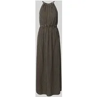 Tom Tailor Denim Tailliertes Freizeitkleid aus reiner Viskose in Beige, Größe M