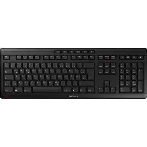 CHERRY STREAM KEYBOARD WIRELESS - Kabellose QWERTZ-Tastatur, 2,4 GHz Funk und 36 Monate Batterielaufzeit, ideal für Vielschreiber mit leisen Tasten und präzisem Druckpunkt