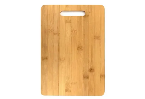HAC24 Schneidebrett Schneidebrett Küchenbrett Holz Schneide Brett Servierbrett Brettchen, Bambus, (1-St), aus Bambus 36 x 25 cm