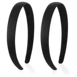 2er Set Gepolsterte Rutschfeste Haarbänder für Frauen - Schwarz - Elegante und rutschfeste Haarbänder für jeden Anlass. Ideal für Verabredungen, Hochzeiten und den Alltag. Komfortabel und stilvoll – ein Must-Have Accessoire für jede Frisur!