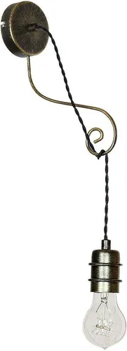 Exotische Wandleuchte (Landhaus, Messing, E27) Messinglampe Landhausleuchte Flurlampe Wandlampe