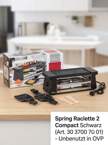Spring Raclette 2 Personen COMPACT Schwarz