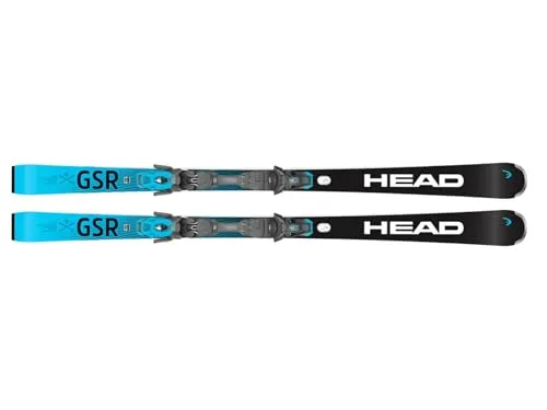 Head Worldcup Rebels e.GSR - 170 cm Ski - Vielseitiger Ski mit Vollholzkern und EMC-Technologie für reduzierte Vibrationen und erhöhte Stabilität. Ideal für schnelle GS-Kurven und verschiedene Pistenbedingungen.