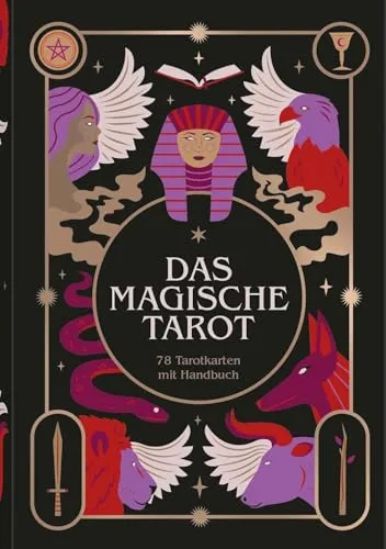 Das magische Tarot: 78 Tarotkarten und einen Leitfaden für die Bedeutungen jeder Karte, mit Beispielen für Legearten.