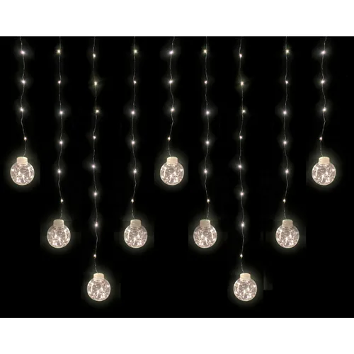 LED Kugel-Lichterkette 2,4m 160LEDs Fenster Decke Beleuchtung Deko innen