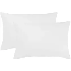 Traumschlaf Edel-Linon Kissenbezüge 2er Set 2x 40x60 cm | weiss - weiß
