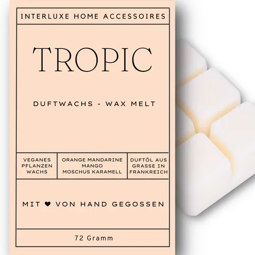 Interluxe Duftmelt Tropic Duftwachs Raumduft Wachsmelt Wax Melt für Duftlampe