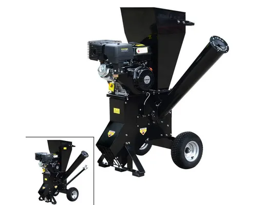 BRAST Häcksler - Leistungsstarker Benzin-Häcksler - Häcksler mit Benzinantrieb, ideal zum Zerkleinern von Gartenabfällen, robust und mobil für den Einsatz im Freien.