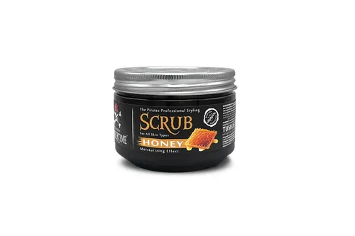 BARBERTIME Gesichtsmaske Face Scrub Gesichts Scrub Maske für alle Hauttypen 300ml Honey