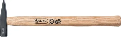 Connex Schlosserhammer - 100g Kopfgewicht - Robuster Holzstiel - Maximale Schlagkraft - Für Profis & Heimwerker / Hammer klein / Mini Hammer / Holzhammer / COX600010