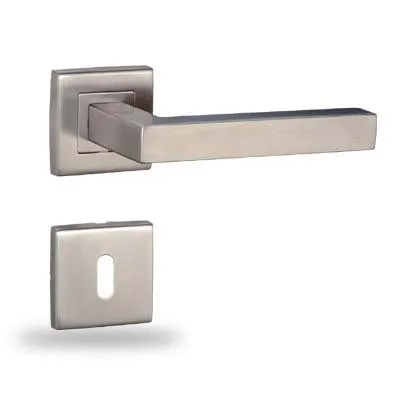 HAC24 Edelstahl Türdrücker Garnitur BB Türgriff Drückergarnitur Türklinke Türbeschlag Zimmertür 2 Rosetten Komplett-Set für eine Tür!