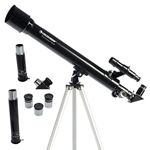 Celestron 21039 PowerSeeker 50AZ Refractor Telescope, Black