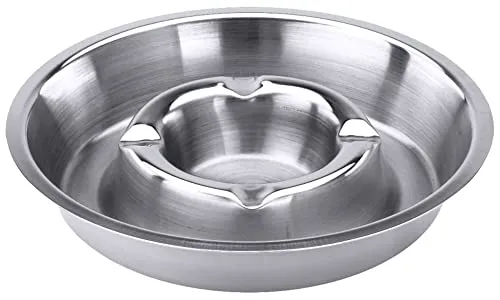 Contacto Edelstahl Aschenbecher 13,5 cm