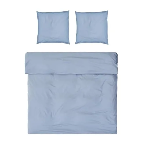 Möve Luxury Bettwäsche Set, Satin, 2-teilig, elegant mit Zierstick - Hochwertige Bettwäsche aus 100% Baumwolle, OEKO-TEX® zertifiziert, mit elegantem Zierstick in light blue. Ideal für stilvolles Schlafen und Pflegeleicht bei 60°C Maschinenwäsche.