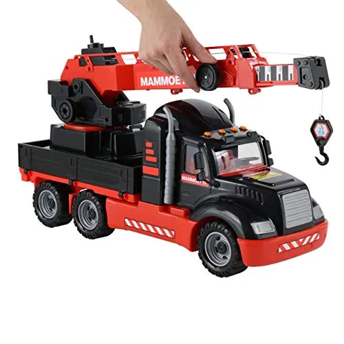 Polesie MAMMOET Lastwagen LKW Kran - Spielzeug für kleine Bauarbeiter - Kräne-Spielzeug für Kinder, aus robustem Kunststoff, ideal für kreative Spielstunden und empfohlen für Kinder ab 3 Jahren.