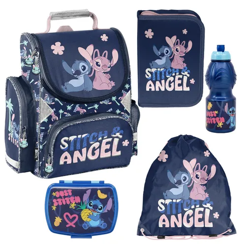 STITCH & ANGEL Schulranzen Set