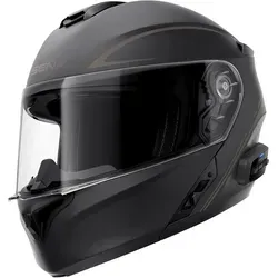 Sena Outrush R Klapphelm - Matt-Schwarz - S - Motorradhelm mit integrierter Bluetooth 5.1 Technologie für Kommunikation und Musikstreaming. ECE-zertifiziert, leicht und mit guter Belüftung - der perfekte Begleiter für jedes Abenteuer.