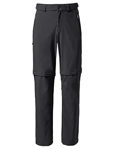 VAUDE Herren Mens Farley Stretch T-zip Pants III Hose, Schwarz, 54 Kurz EU - Wanderhosen für Outdoor-Abenteuer: Strapazierfähig mit T-Zip-Funktion zum schnellen Umwandeln in Shorts und hervorragender Bewegungsfreiheit dank hohem Stretch-Anteil.