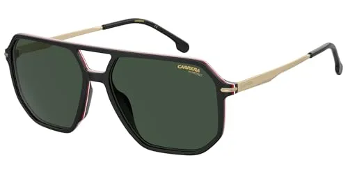 Carrera Unisex 32 De/S Sonnenbrillen, Schwarz, 59 - Sportbrillen mit stylischem, quadratischem Design und doppelter Brücke, ideal für aktive Outdoor-Aktivitäten und modischen Schutz vor UV-Strahlen.