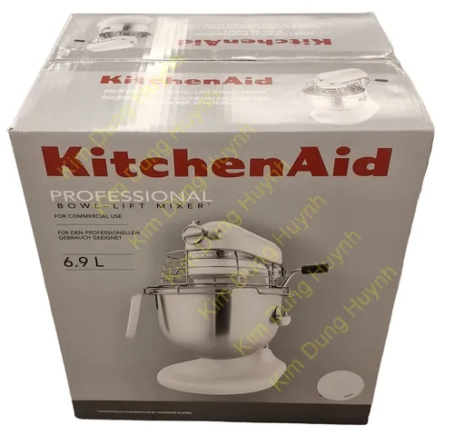 KitchenAid Küchenmaschine 5KSM7990XEW - Küchenmaschinen mit 6,9 Liter Fassungsvermögen, ideal für große Mengen. Höhenverstellbar und mit Planetengetriebe für gleichmäßiges Rühren.