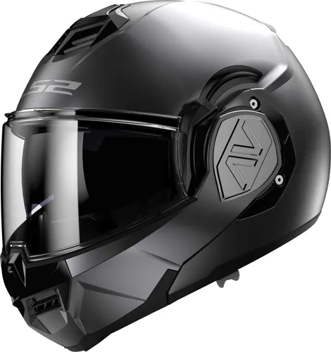LS2 Klapphelm ADVANT SOLID Matt Titanium XXXL - Motorradhelm mit abnehmbarer Innenausstattung aus hypoallergenem Stoff, doppelt homologiert für Jet und Integral – ideal für höchsten Komfort und Sicherheit.
